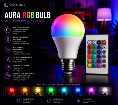 ⭐ Nocturna™ Aura RGB Bulb