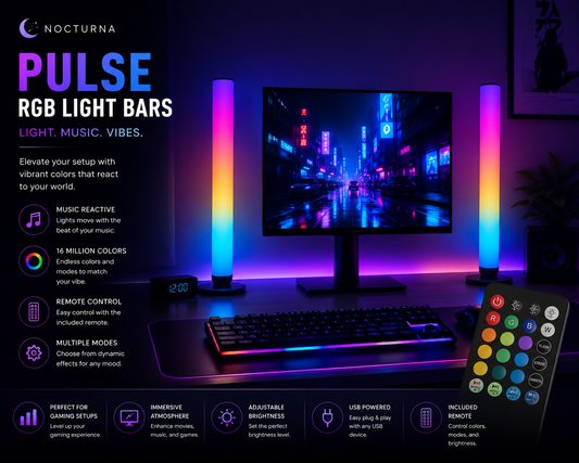 ⭐ Nocturna™ Pulse RGB Light Bars