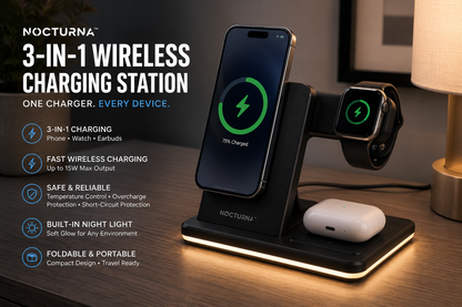 Nocturna™ 3-in-1 Wireless Charging Station
