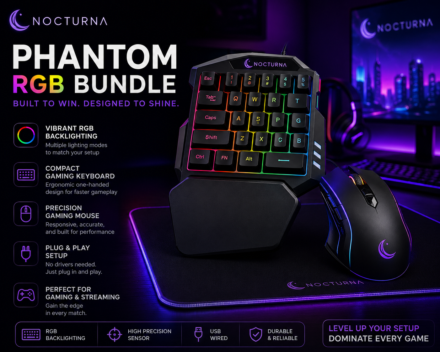 Nocturna™ Phantom RGB Bundle