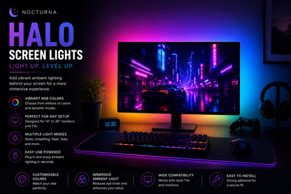 ⭐ Nocturna™ Halo Screen Lights